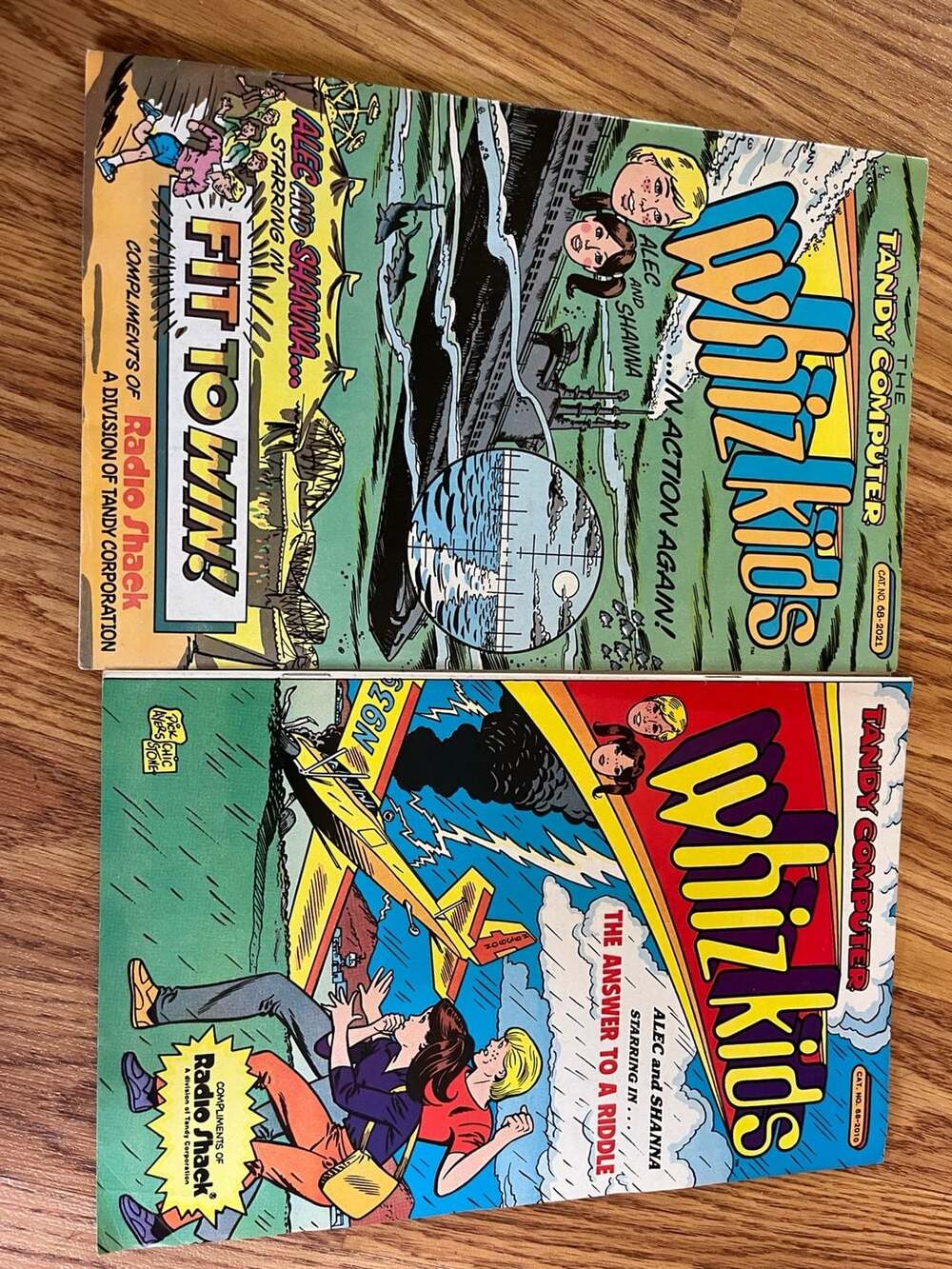 2 Vintage Radio Shack Tandy Computer Whiz Kids Promotional Comic Books: Fit To W